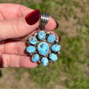 Shirley Henry Navajo Made Golden Hills Cluster Pendant